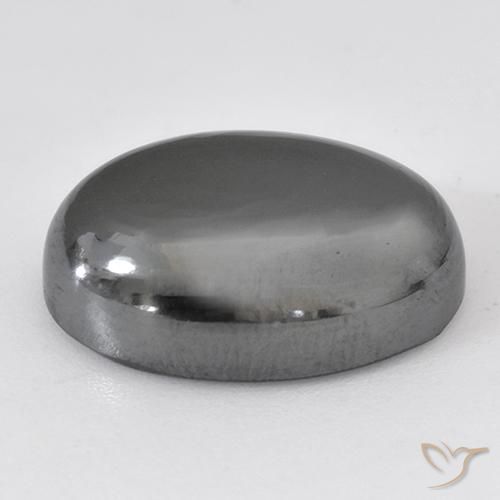 Hematita cinza médio Natural 29.40ct, oval, Opaco