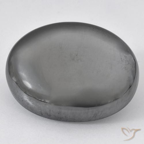 44.78ct Natural Cinza prateado Hematita, oval, Opaco