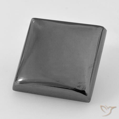 Hematita Cinza prateado Natural 24.04ct, Quadrado, Opaco