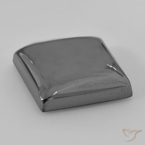 Hematita cinza médio Natural 28.45ct, Quadrado, Opaco