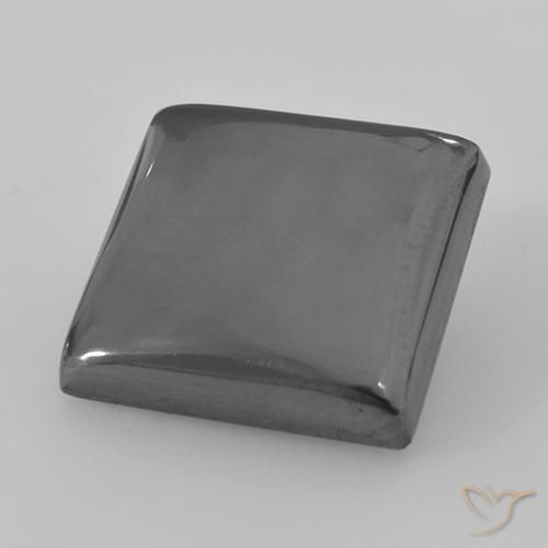 23.73ct Natural cinza médio Hematita, Quadrado, Opaco