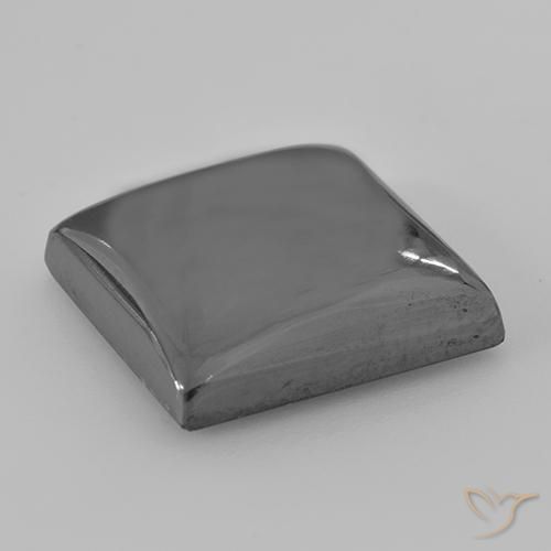 Hematita cinza médio Natural 23.73ct, Quadrado, Opaco