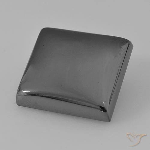 21.57ct Natural cinza médio Hematita, Quadrado, Opaco