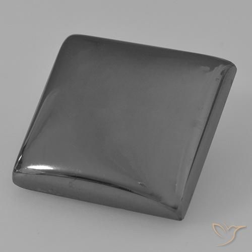26.42ct Natural cinza médio Hematita, Quadrado, Opaco