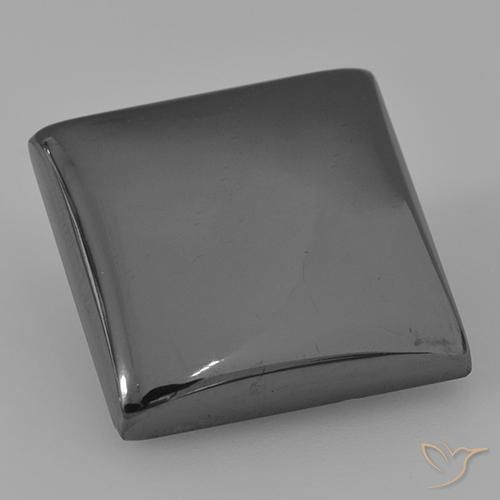 Hematita cinza médio Natural 26.42ct, Quadrado, Opaco