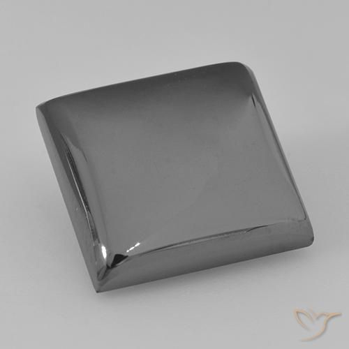 21.70ct Natural cinza médio Hematita, Quadrado, Opaco