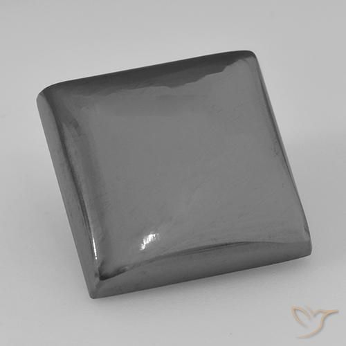 23.37ct Natural cinza médio Hematita, Quadrado, Opaco