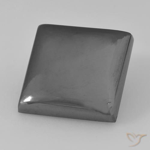Hematita cinza médio Natural 23.37ct, Quadrado, Opaco