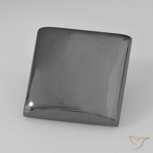 Hematita Cinza prateado Natural 19.66ct, Quadrado, Opaco