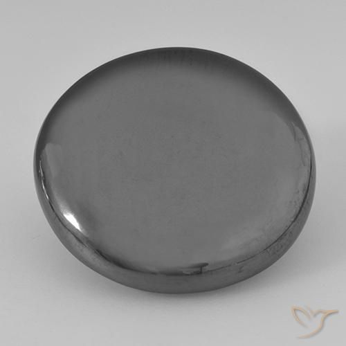 33.19ct Natural cinza médio Hematita, Redondo, Opaco