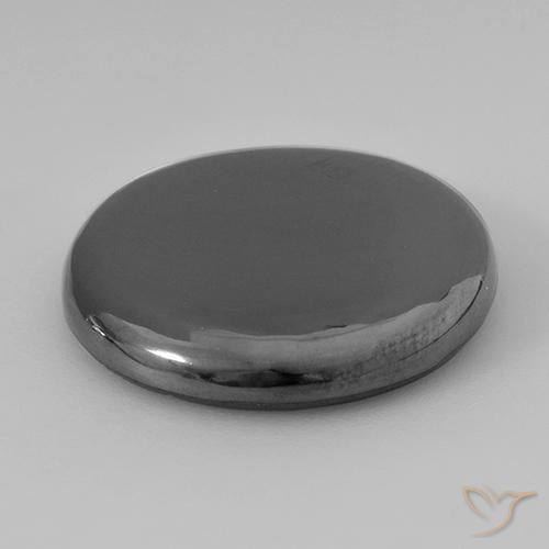 Hematita cinza médio Natural 33.19ct, Redondo, Opaco
