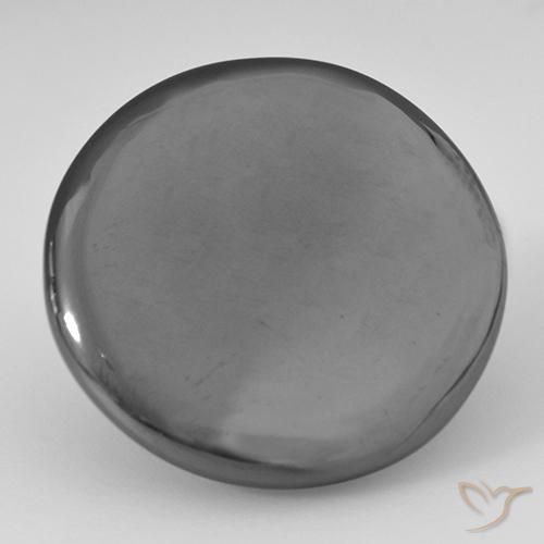 31.75ct Natural cinza médio Hematita, Redondo, Opaco