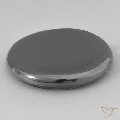 Hematita cinza médio Natural 31.75ct, Redondo, Opaco