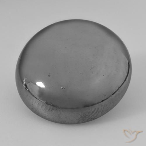 40.78ct Natural Cinza prateado Hematita, Redondo, Opaco