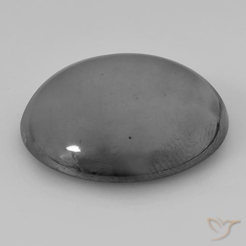 Hematita Cinza prateado Natural 40.78ct, Redondo, Opaco