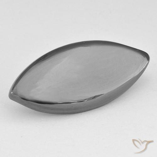Hematita Cinza prateado Natural 18.06ct, Marquesa, Opaco