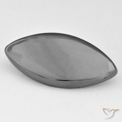Hematita Cinza prateado Natural 14.60ct, Marquesa, Opaco