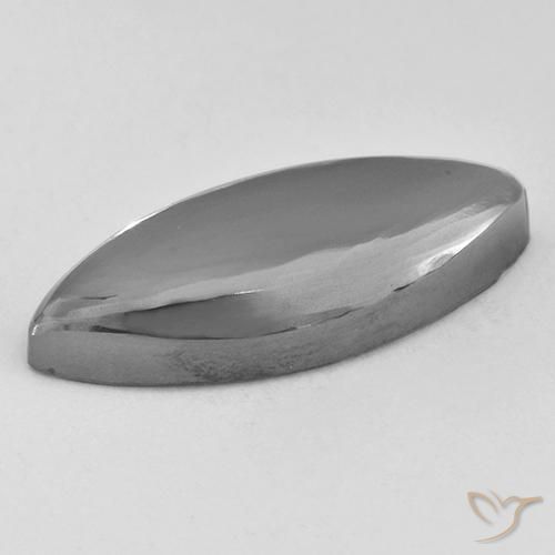 Hematita Cinza prateado Natural 16.06ct, Marquesa, Opaco