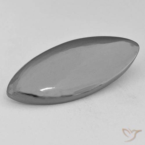 Hematita Cinza prateado Natural 15.80ct, Marquesa, Opaco