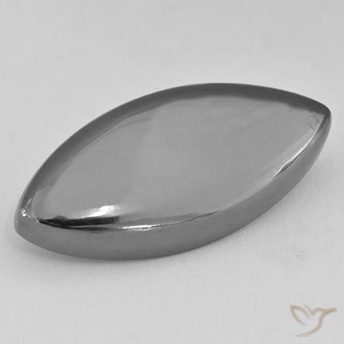 29.62ct Natural cinza médio Hematita, Marquesa, Opaco