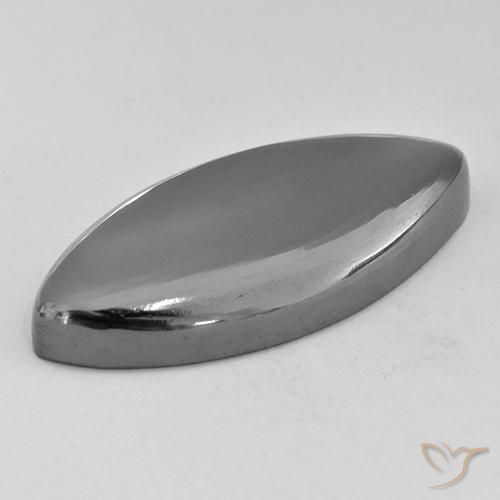 Hematita cinza médio Natural 29.62ct, Marquesa, Opaco