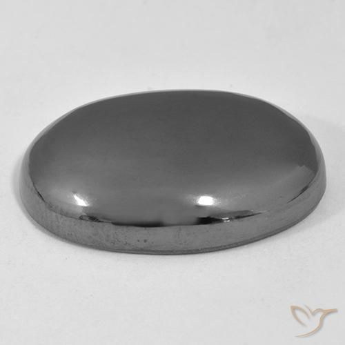 Hematita cinza médio Natural 38.02ct, oval, Opaco
