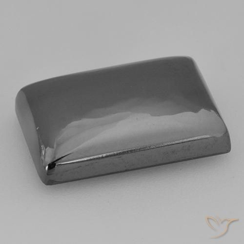 Hematita cinza médio Natural 13.17ct, baguete, Opaco