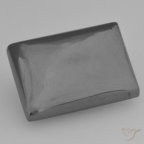 16.42ct Natural cinza médio Hematita, baguete, Opaco