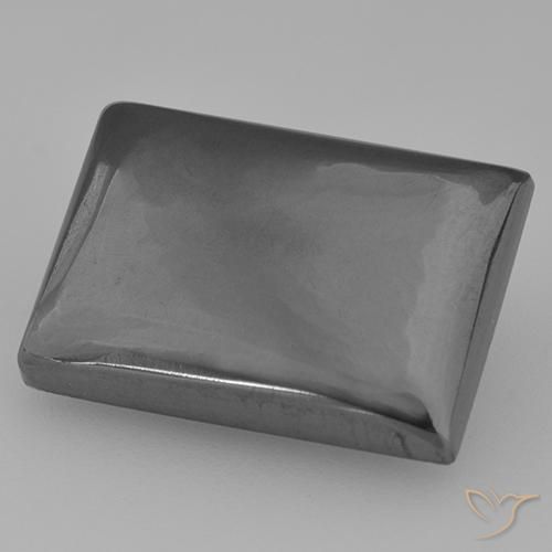 Hematita cinza médio Natural 16.42ct, baguete, Opaco