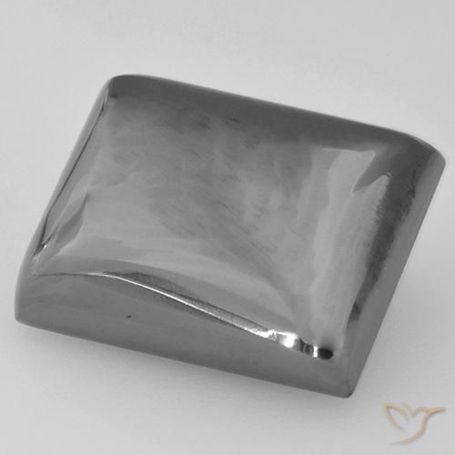 Hematita Cinza prateado Natural 22.63ct, baguete, Opaco