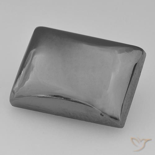Hematita cinza médio Natural 27.45ct, baguete, Opaco