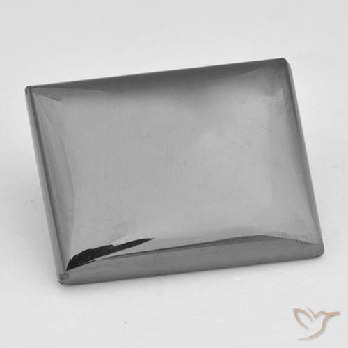 18.99ct Natural Cinza prateado Hematita, baguete, Opaco