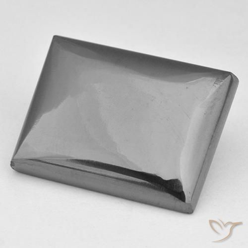 Hematita Cinza prateado Natural 18.99ct, baguete, Opaco
