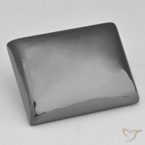 23.74ct Natural Cinza prateado Hematita, baguete, Opaco