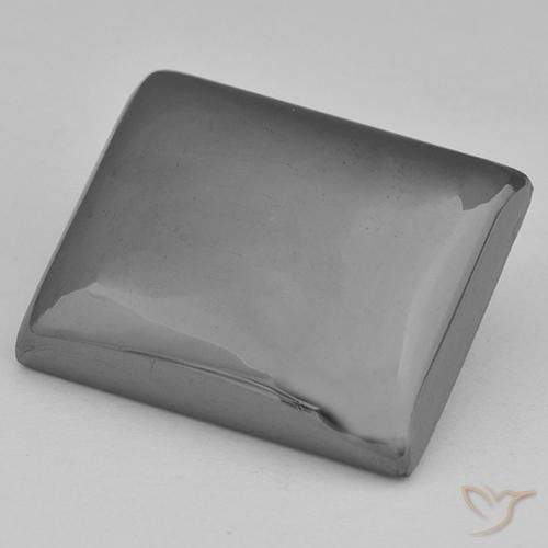 Hematita Cinza prateado Natural 23.74ct, baguete, Opaco