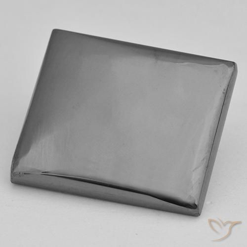 23.01ct Natural cinza médio Hematita, baguete, Opaco