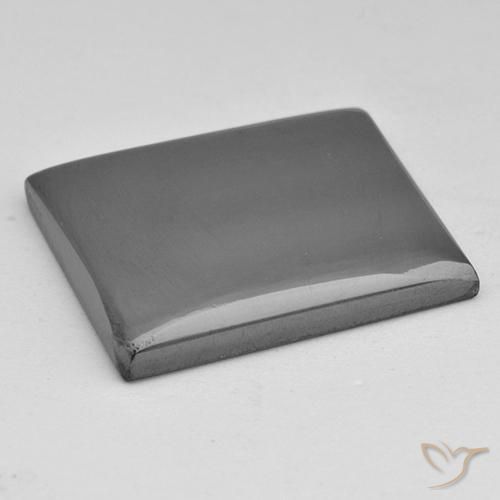 Hematita cinza médio Natural 23.01ct, baguete, Opaco