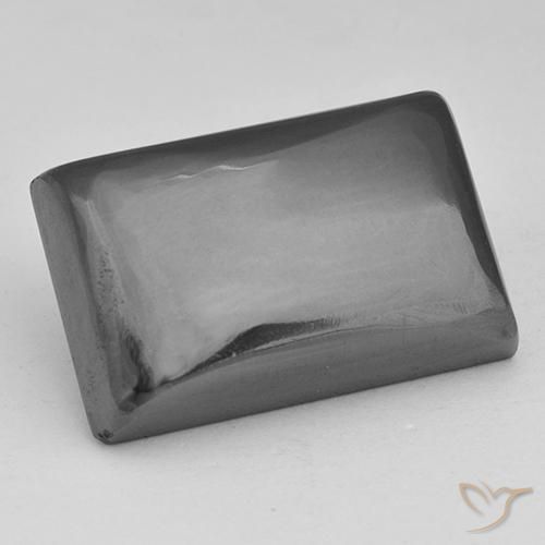 32.31ct Natural cinza médio Hematita, baguete, Opaco