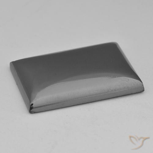 Hematita cinza médio Natural 28.42ct, baguete, Opaco