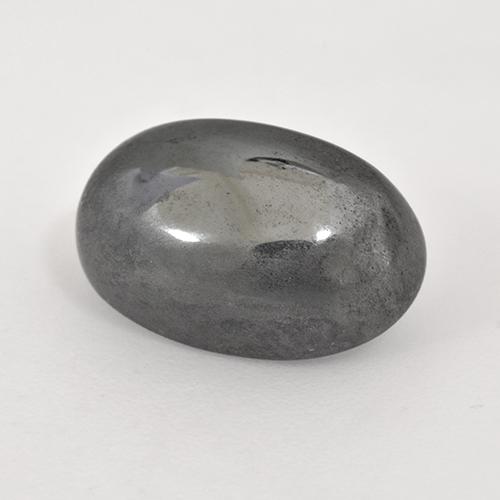 Hematita cinza médio Natural 10.26ct, Corte Oval, Opaco