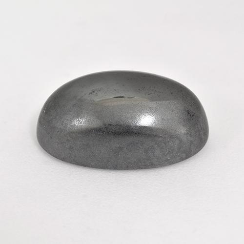 Hematita cinza médio Natural 10.26ct, Corte Oval, Opaco