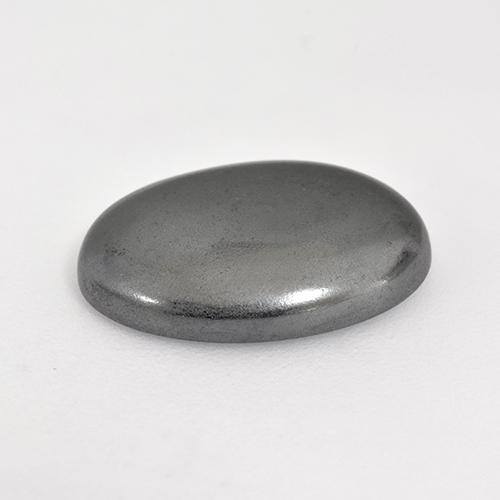 Hematita cinza médio Natural 6.62ct, Corte Oval, Opaco