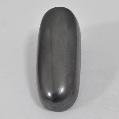 Hematita cinza natural 18,47ct, almofada cortada, opaco