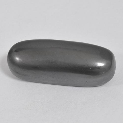 Hematita cinza natural 18,47ct, almofada cortada, opaco