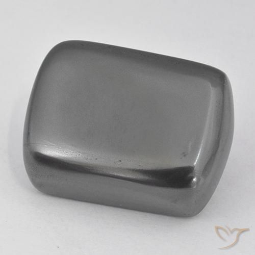 Hematita Cinza prateado Natural 38.42ct, Almofada, Opaco