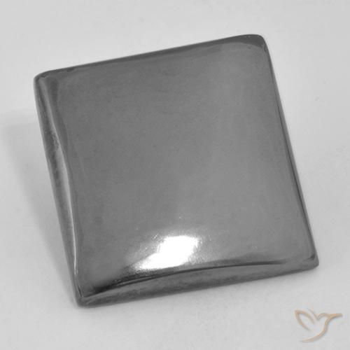 20.74ct Natural cinza médio Hematita, Quadrado, Opaco