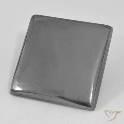 Hematita cinza médio Natural 20.74ct, Quadrado, Opaco