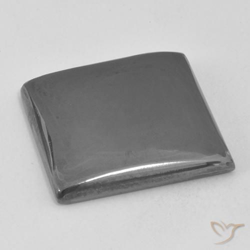 Hematita cinza médio Natural 20.74ct, Quadrado, Opaco