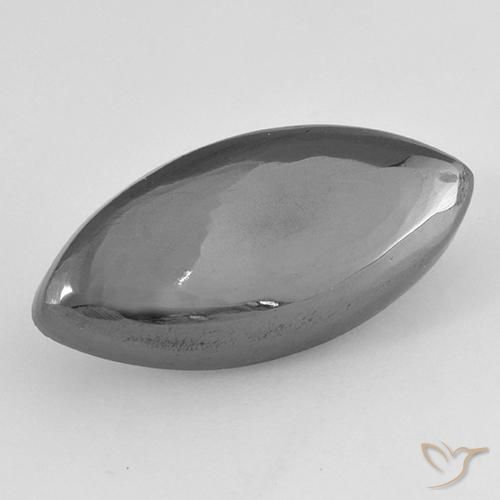 16.07ct Natural cinza médio Hematita, Marquesa, Opaco