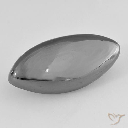 19.72ct Natural Cinza prateado Hematita, Marquesa, Opaco
